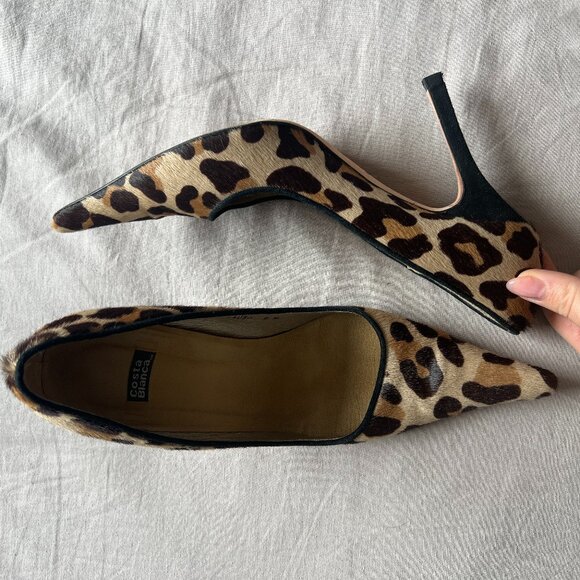 Vintage Y2K leopard print heels size US9 - Picture 2 of 3